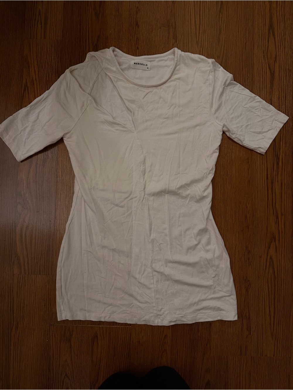 Marcella NYC Short Sleeve cutout Crewneck Tee